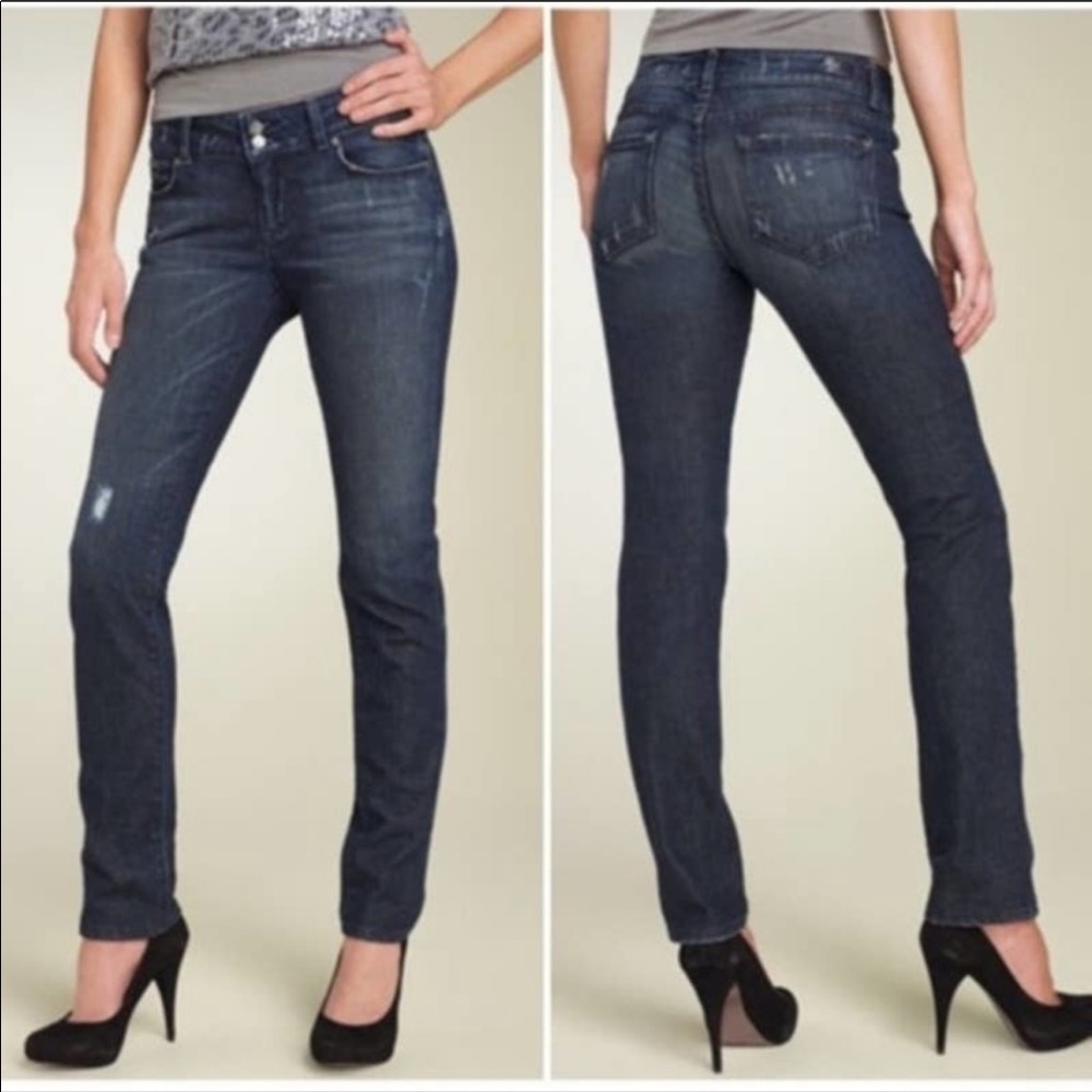Paige Swall Lightly Distressed Jeans